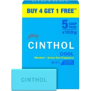 Cinthol cool soap pack of 5 set