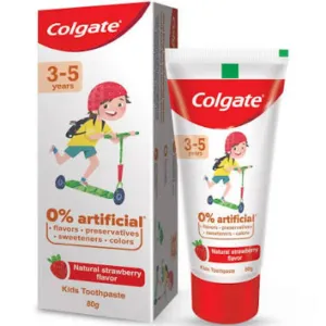 Kids tothpast 3 ti 5 years strawberry o% artificial 