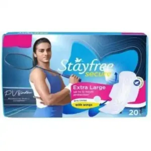 Stayfree Secure Dry Cover Sanitary Pads Xl 18 U