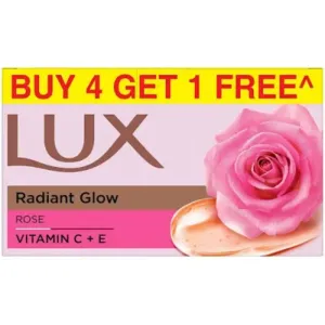 Lux rose body soap 150g pak of 5 set