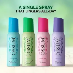 
OSSUM combo pack of 4 CHERISH, TEASER, APPEAL, DESIRE  120ml Perfume Body Spray