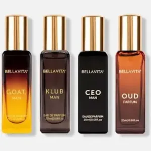 Bella vita Luxury Perfum Gift Set For Men 80ml  pack of 4 