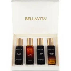Bella Vita Organic Luxury Perfumes Gift Set 80ml pack of 4 



