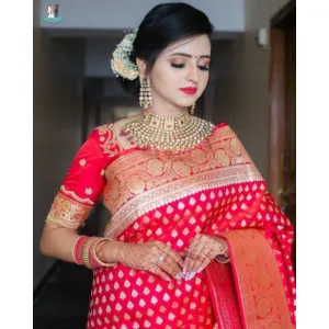 Self Design Banarasi Jacquard Saree