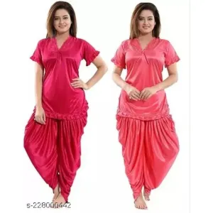 Sexy Dhoti Patiyal Night suit Combo For Woman&Girls