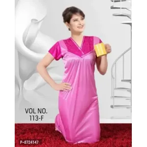 Stylish Satin Night Gown
