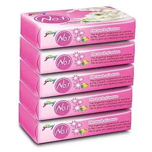 Godrej No.1 Jasmine Soap 100gm Pack Of 5