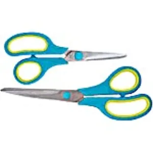 Plastic Stanless Steel Office Scissors 2Pcs