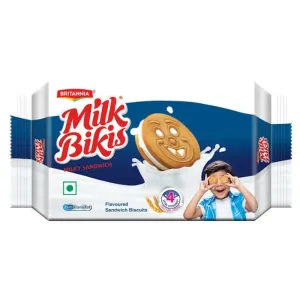 Britannia Milk Bikis Milky Sandwich Biscuits 44G