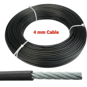 4 MM GYM CABLE PU COATED CABLE INSIDE STEEL