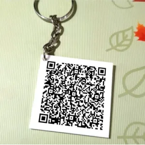 Custom qr code key chain 
