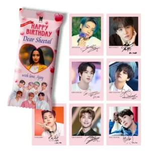 BTS edition chocolate with BTS photo card 