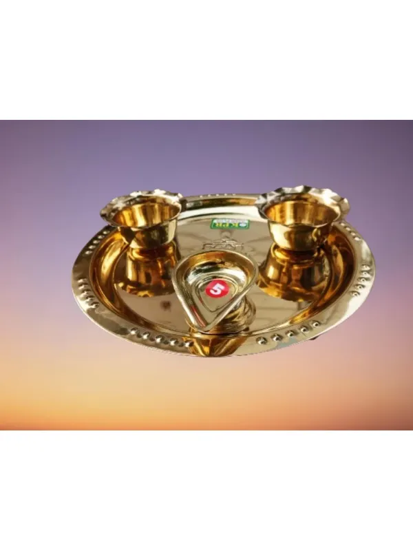 PUJA BRASS PLATE M SIZE