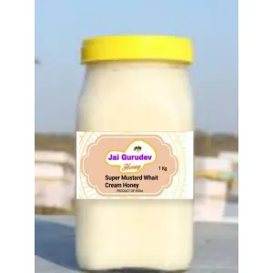 Jai Gurudev Honey ( Mustard cream White Honey) 1 Kg