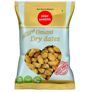 Home Minister Yellow Dry Dates | Peela Chuhara | Sukha Peela Khajoor | Pasupu Endu Kharjur
