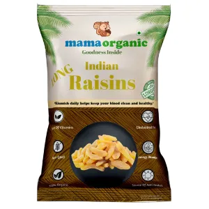 Mama Organic Long Yellow Kismish | Lambi Peeli Kismish | Podugu Yendu Draksha