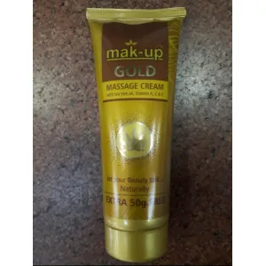 Massage Cream Makup Tube Gold 200gm