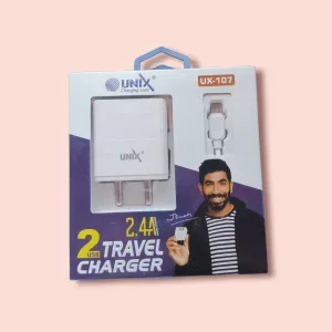 UNIX 2 USB TRAVEL CHARGER