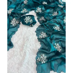 Jimmy Choo Saree Design sequence work 