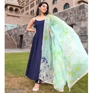 Rayon kurta, pant and dupatta 