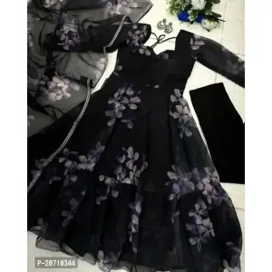 Digital Printed Ethnic Gown 