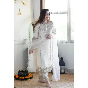 Heavy silk Embroidery design Suit 