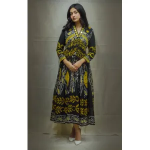 V neck Kurta set 