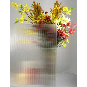 5mm Clear fluted glass