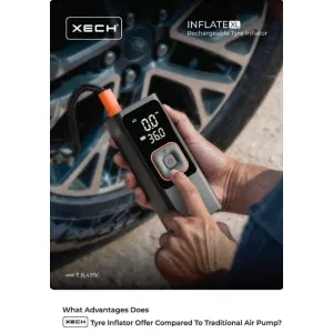 XECH INFLATE XL - Rechargeable Tyre Inflator