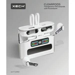 CLEARPODS - Transperent TWS Earpods with Powerbank

