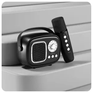 Retrojam - Rechargeable Karaoke Party Speaker with Ai Mic

