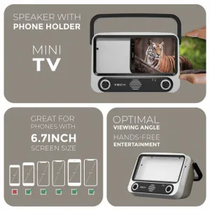 Telivibe Max - Retro Speaker with Phone Holder 