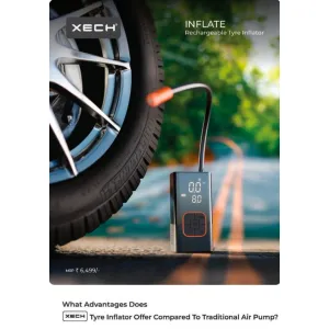 XECH INFLATE - Rechargeable Tyre Inflator