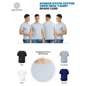 JACOTEE Scissor Stitch T-shirt (4 colors) Cotton 180gsm
