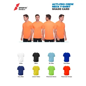 Sports Republic Acti Pro Crew Neck T-shirt (8 colors) Polyster 110gsm
