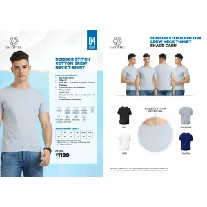 JACOTEE Scissor Stitch Bio Wash T-shirt (4 colors) Cotton 180gsm