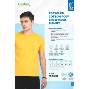 CASLAY Recycled T-shirt (9 colors) Polycotton 180gsm