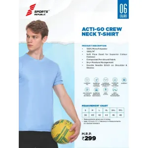 Sports Republic Acti-Go T-Shirt (6 colors) Polyster 130gsm