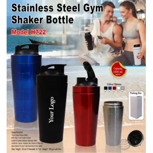 Steel Gym Shaker 1000ml - H722