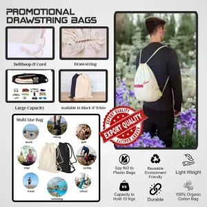DSB01 Drawstring Bag - White 
