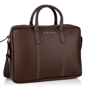 CROSS LAPTOP BAG - CROCO CLASSY (BROWN)