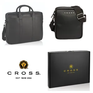 CROSS USA Combo : GOTHAM Laptop Bag + VOLT Sling Bag - BLACK (Unisex)