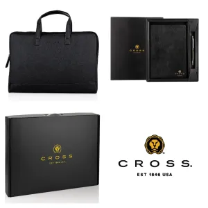CROSS USA Combo : RACIE LAPTOP SLEEVE + SKYLARK PLANNER WITH AGENDA PEN - BLACK