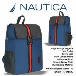 Nautica Bagpack Buckle - Blue