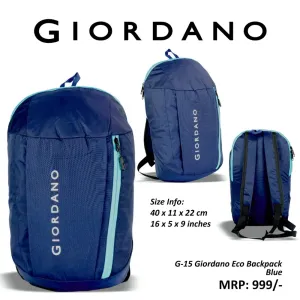 Giordano Eco Backpack - Blue

