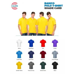 Clan Basico Polo T-Shirt (12 colors) Cotton 210gsm