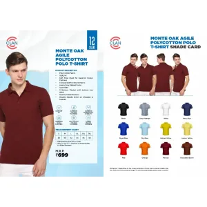 Clan Monte Oak Agile Polo T-Shirt (12 colors) Poly Cotton 190gsm