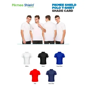 Pikmee Shield Polo T-Shirt (5 colors) Polycotton 240gsm