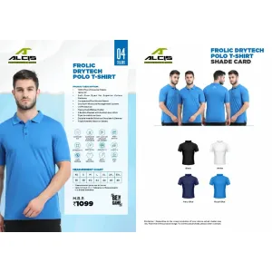 Alcis Frolic Drytech Polo T-Shirt (4 colors) Poly 180gsm
