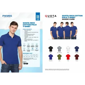 Pikmee Quota Rich Polo T-Shirt (8 colors) Cotton 200gsm